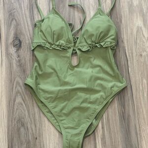 Olive Green One Piece Swimsuit NWT